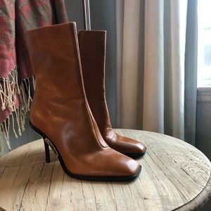 Zara leather boots